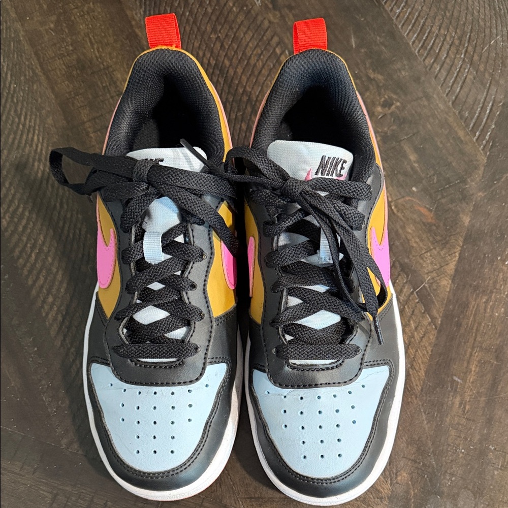 Nike Kids' Black, Blue, Pink, and Yellow Sneakers